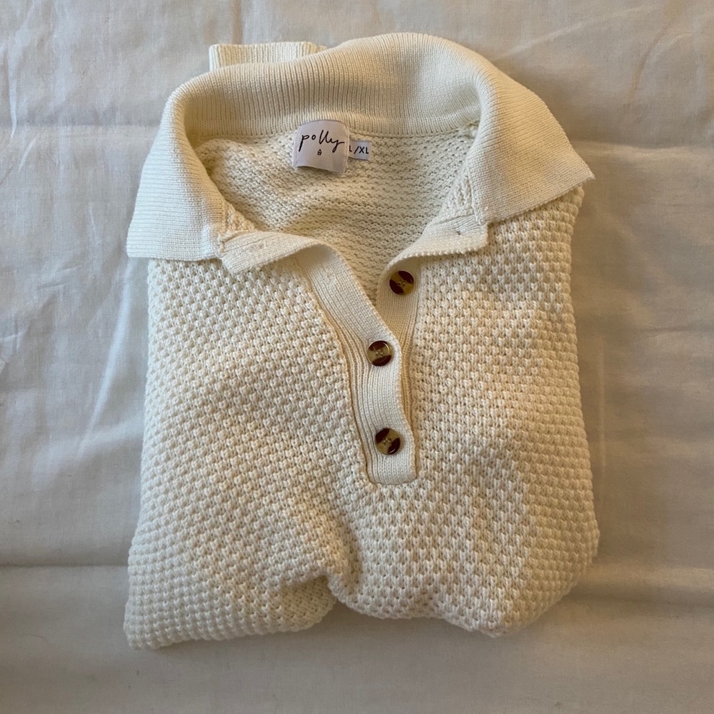 Princess Polly Cream Sweater